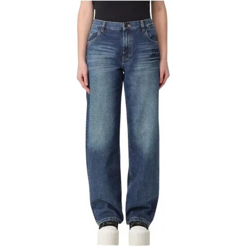 Straight Jeans, female, , Size: W24 Relaxed Fit Denim Jeans - Marc Jacobs - Modalova