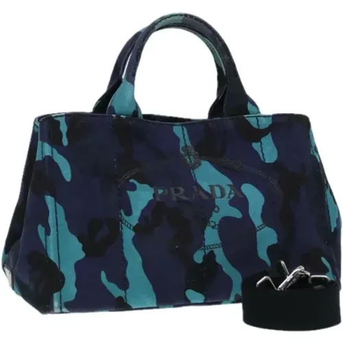 Pre-owned Tote Bags, female, , Size: ONE SIZE Pre-owned Canvas shoulder-bags - Prada Vintage - Modalova