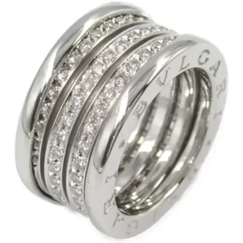 Pre-owned Jewellery, female, , Size: ONE SIZE Pre-owned White Gold rings - Bvlgari Vintage - Modalova