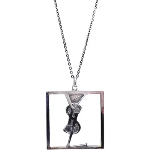 Pre-owned Jewellery, female, , Size: ONE SIZE Pre-owned Metal necklaces - Yves Saint Laurent Vintage - Modalova