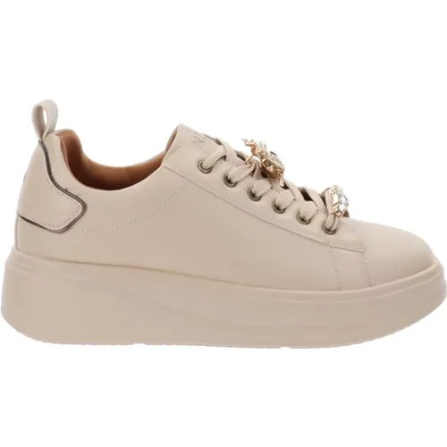 Faux Leather Sneakers for Women , female, Sizes: 6 UK - Cinzia Soft - Modalova