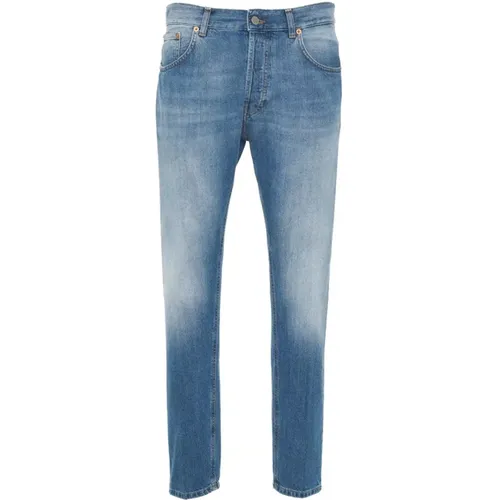 Italian Jeans with Belt Loops , male, Sizes: W35, W32, W29, W33, W31, W40, W38, W30, W34, W36 - Dondup - Modalova