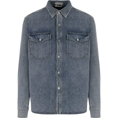 Denim Shirts, male, , Size: L Oversized Denim Shirt - JW Anderson - Modalova