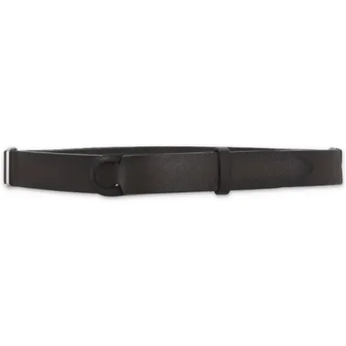 Belts, male, , Size: ONE SIZE Pebbled Leather Belt with Sliding Ring - Orciani - Modalova