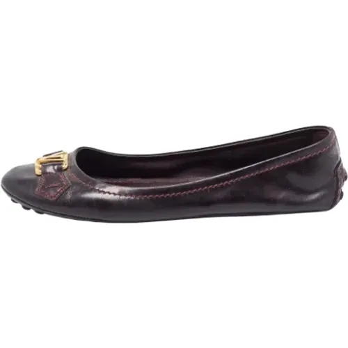 Pre-owned Flats, female, , Size: 7 US Pre-owned Leather flats - Louis Vuitton Vintage - Modalova