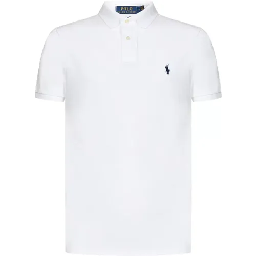 Elegantes weißes Polo-T-Shirt für Herren,Stilvolles Polo Shirt - Ralph Lauren - Modalova