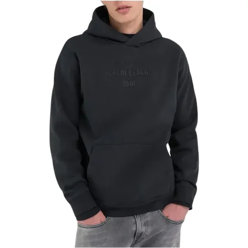 Blackboard Sweatshirt m6969.000.23736p Stil , Herren, Größe: M - Replay - Modalova