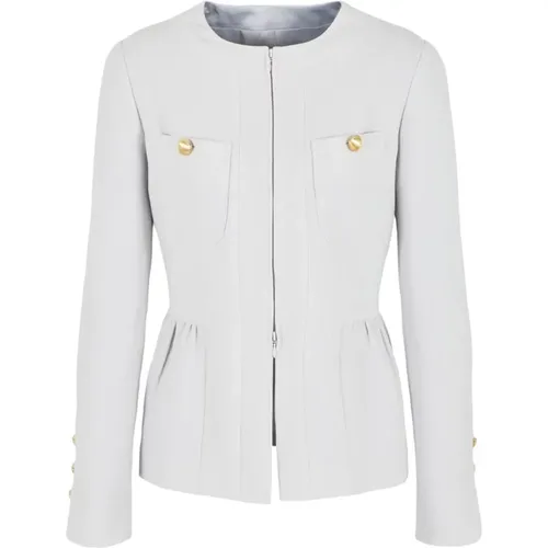 Jackets Grey , female, Sizes: L, XL, M - Emporio Armani - Modalova