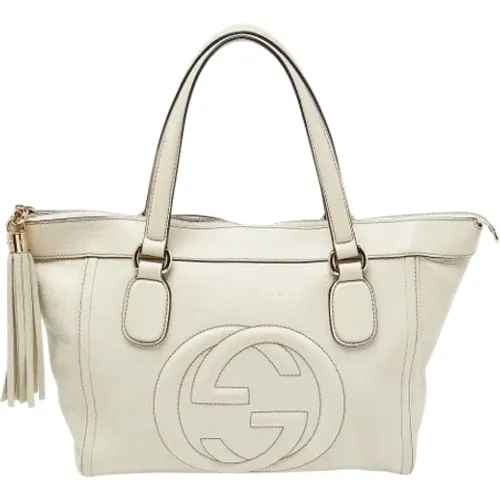 Pre-owned Tote Bags, female, , Size: ONE SIZE Pre-owned Leather totes - Gucci Vintage - Modalova