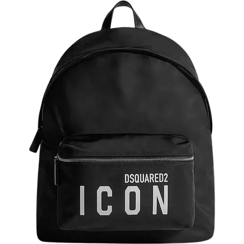 Backpacks, unisex, , Size: ONE SIZE Printed Logo Backpack - Dsquared2 - Modalova