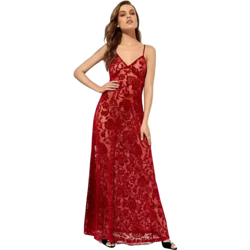 Rotes Blumen Maxikleid Norma Kamali - Norma Kamali - Modalova