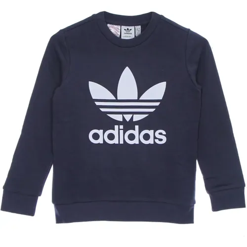 Jungen Crewneck Sweatshirt Shadow Navy/Weiß - Adidas - Modalova