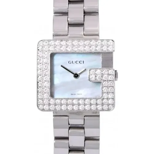 Pre-owned Watches, female, , Size: ONE SIZE Pre-owned Silver Stainless Steel Watch - Gucci Vintage - Modalova