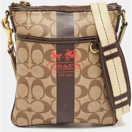 Pre-owned Coated canvas shoulder-bags , male, Sizes: ONE SIZE - Coach Pre-owned - Modalova