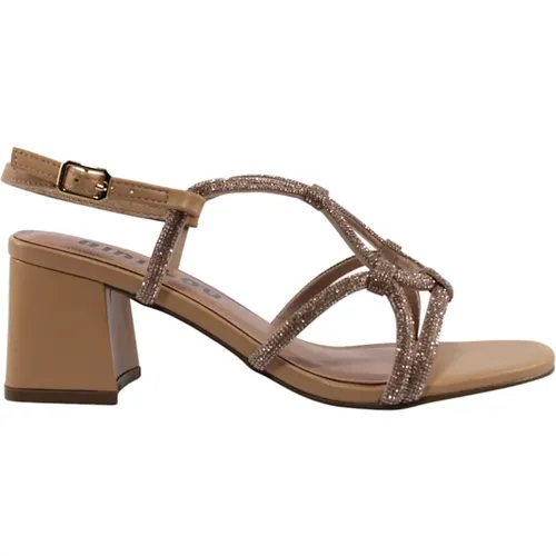 High Heel Sandals, female, , Size: 7 US Elegant Nude Sandals for Women - Bibi Lou - Modalova