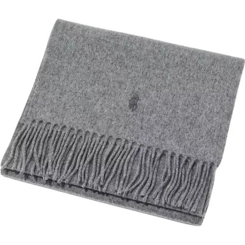 Cashmere scarf with fringes , unisex, Sizes: ONE SIZE - Ralph Lauren - Modalova