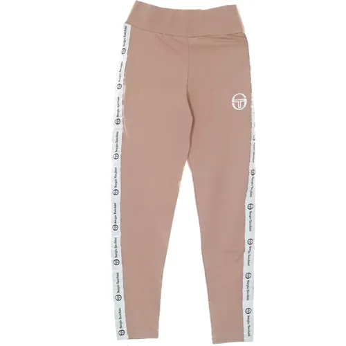 Leggings, female, , Size: M Jola Tape Logo Mistery Rose Womens Leggings - Sergio Tacchini - Modalova