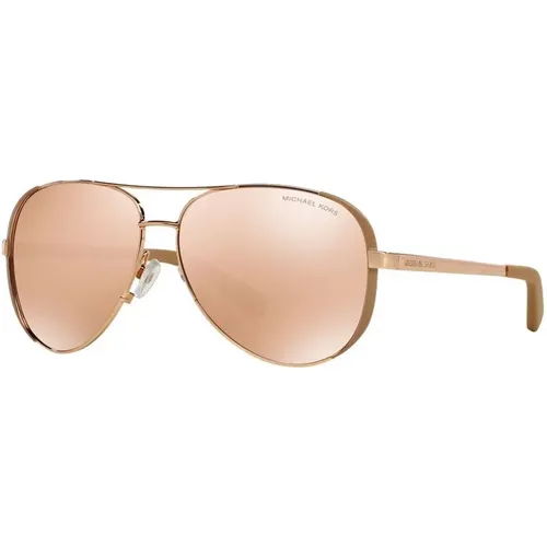 Rose Gold Chelsea Sonnenbrille mit farbigen Gläsern - Michael Kors - Modalova