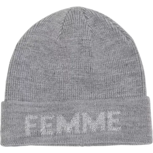 Beanies, male, , Size: ONE SIZE Simbalight Grey Cool Hue Lurex Glimmer - RUE de Femme - Modalova