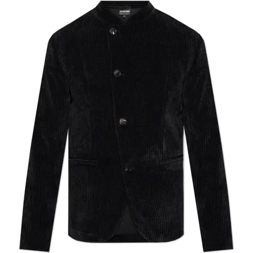 Blazers, male, , Size: 2XL Corduroy blazer - Emporio Armani - Modalova