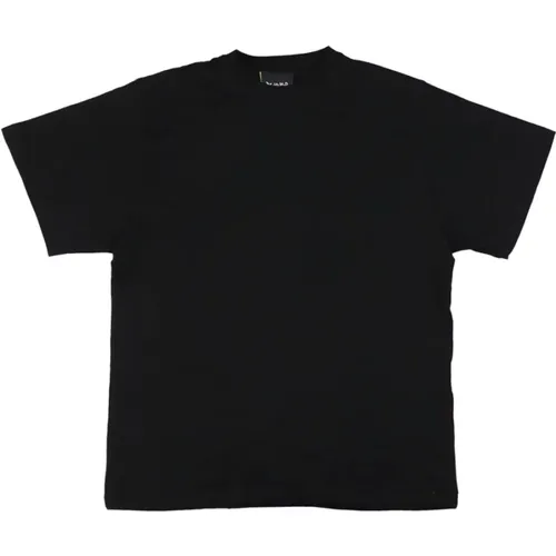 Kurzarm-T-Shirt mit Strass-Detail , Damen, Größe: M - Disclaimer - Modalova