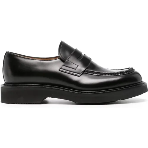 Loafers, male, , Size: 9 1/2 US Flat Moccasin Rubber Sole Shoes - Church's - Modalova