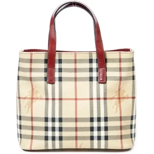 Pre-owned Tote Bags, female, , Size: ONE SIZE Pre-owned Coated canvas handbags - Burberry Vintage - Modalova