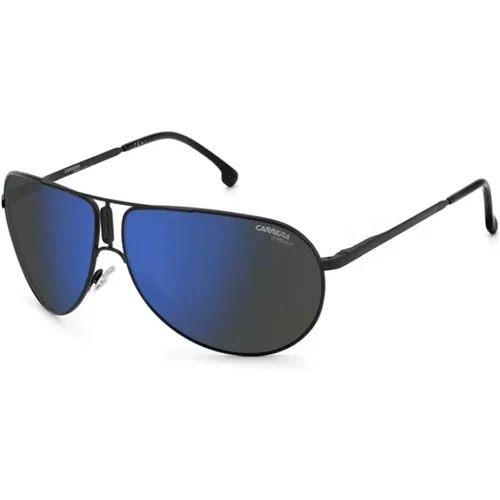 Stilvolle Schwarze Matte Sonnenbrille , unisex, Größe: 64 MM - Carrera - Modalova