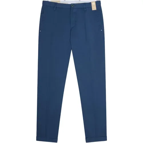 Blaue Baumwoll-Chino-Hose , Herren, Größe: M - At.P.Co - Modalova