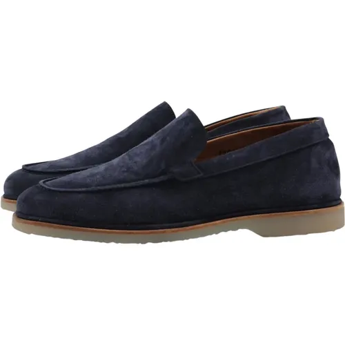 Loafers, male, , Size: 8 1/2 US Leather Loafer Slip-On Shoe - Elia Maurizi - Modalova