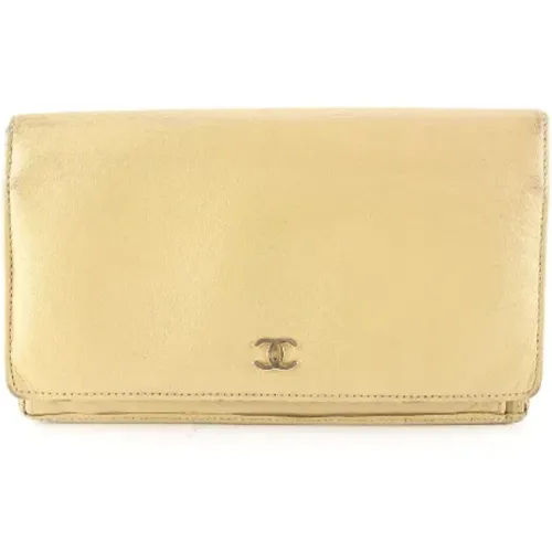 Pre-owned Wallets, female, , Size: ONE SIZE Fabric Wallet with Serial Number - Chanel Vintage - Modalova