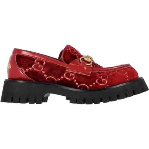 Pre-owned Velvet flats , female, Sizes: 3 1/2 UK - Gucci Vintage - Modalova