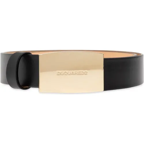 Belts, male, , Size: 100 CM Leather belt - Dsquared2 - Modalova