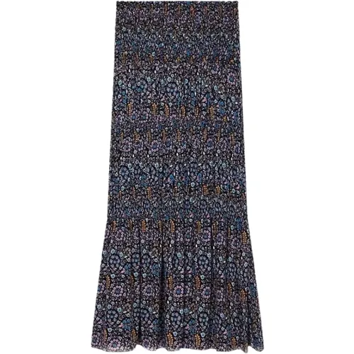 Bohemian Ruffle Maxi Rock , Damen, Größe: S - Isabel Marant Étoile - Modalova