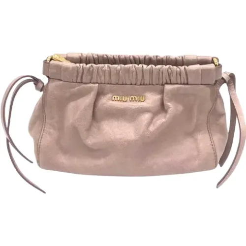 Pre-owned Cross Body Bags, female, , Size: ONE SIZE Pre-owned Fabric shoulder-bags - Miu Miu Pre-owned - Modalova