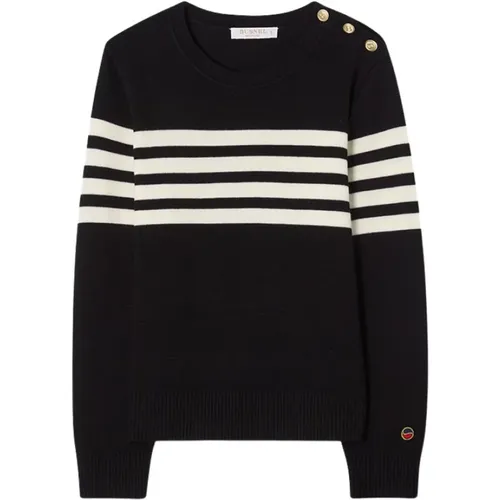 Alexandra Striped Sweater /Ecru , female, Sizes: M, L, S, 2XL, XS, XL - Busnel - Modalova