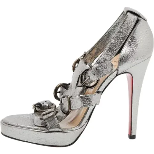 Pre-owned Leather sandals , female, Sizes: 2 1/2 UK - Christian Louboutin Pre-owned - Modalova