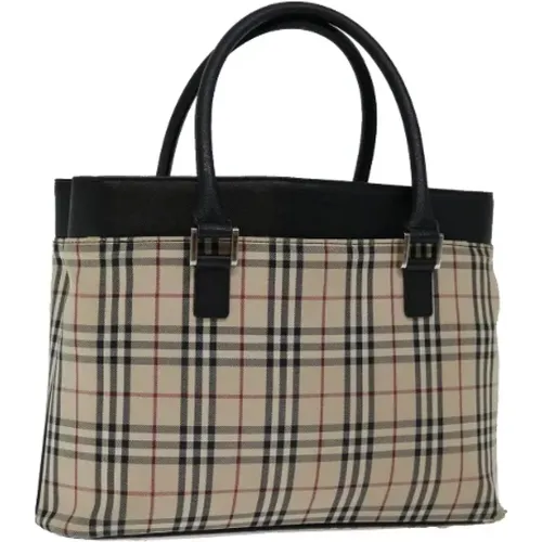 Pre-owned Tote Bags, female, , Size: ONE SIZE Pre-owned Canvas handbags - Burberry Vintage - Modalova