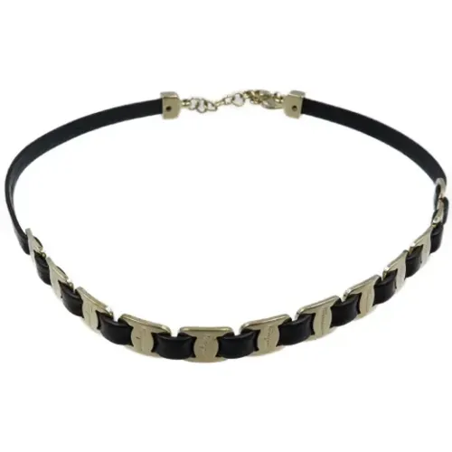 Pre-owned Jewellery, female, , Size: ONE SIZE Pre-owned Leather bracelets - Salvatore Ferragamo Pre-owned - Modalova