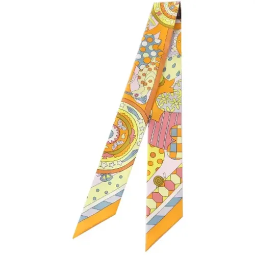 Pre-owned Scarves, female, , Size: ONE SIZE Pre-owned Silk scarves - Hermès Vintage - Modalova