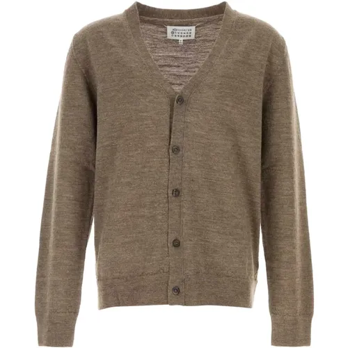 Stylish Mud Wool Cardigan , male, Sizes: S - Maison Margiela - Modalova