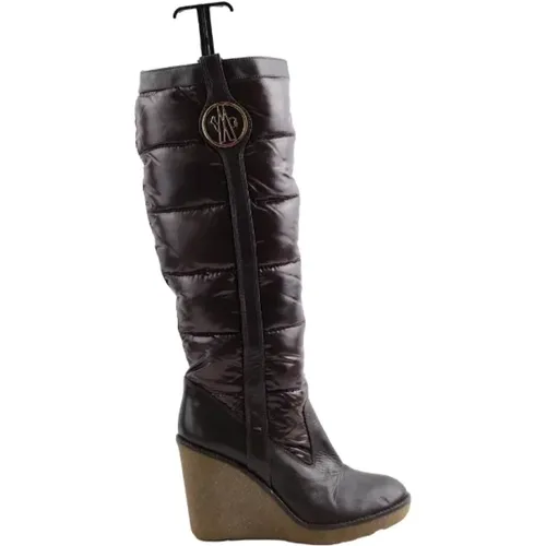 Pre-owned Fabric boots , female, Sizes: 5 UK - Moncler Pre-owned - Modalova