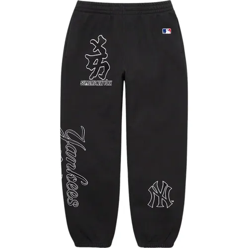 Limitierte Auflage Yankees Kanji Sweatpant Schwarz - Supreme - Modalova