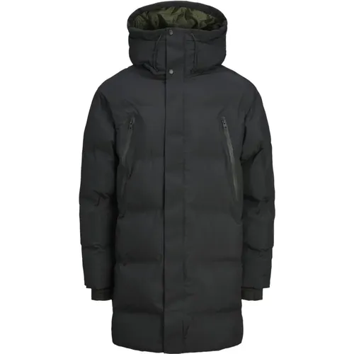 Lange Steppjacke mit Kapuze , Herren, Größe: 2XL - jack & jones - Modalova