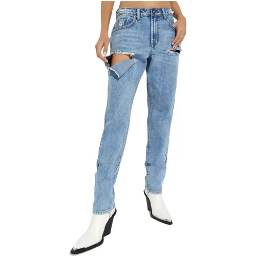 Blaue Mid Waist Ballon Jeans , Damen, Größe: W30 - One Teaspoon - Modalova