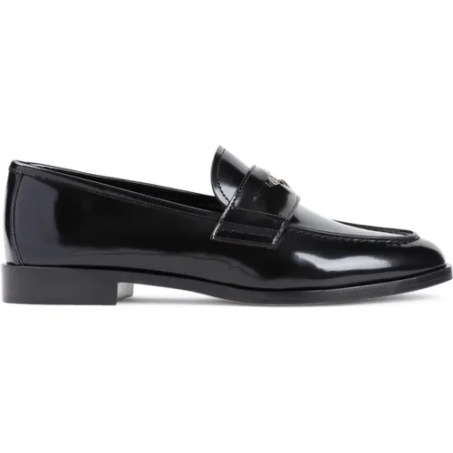 Loafers, female, , Size: 6 US Nero Driver for Uc001 - Giorgio Armani - Modalova