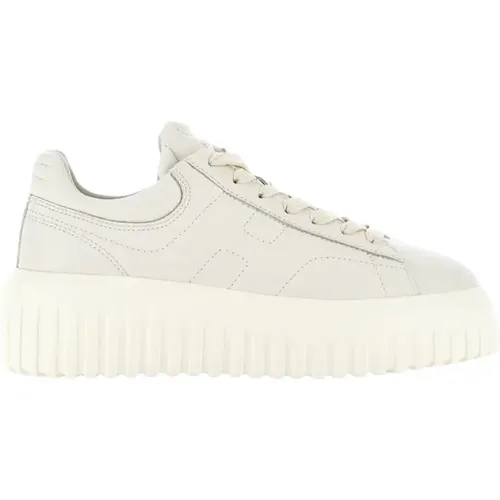 Ivory Sneakers with H-Stripes , female, Sizes: 6 UK, 7 UK - Hogan - Modalova