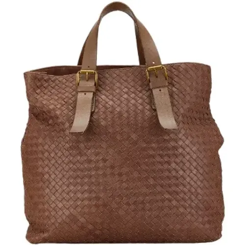 Pre-owned Tote Bags, female, , Size: ONE SIZE Pre-owned Leather shoulder-bags - Bottega Veneta Vintage - Modalova