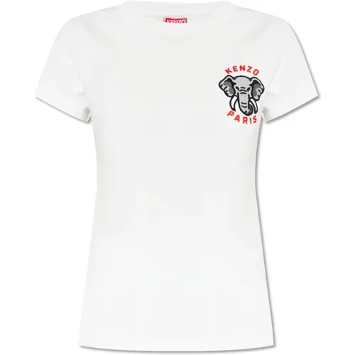T-shirt with logo , female, Sizes: S, M - Kenzo - Modalova