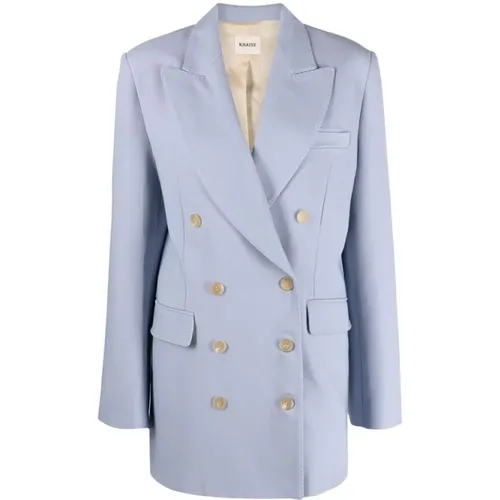 Blazers, female, , Size: 2XS Balton Double-Breasted Blazer - Khaite - Modalova